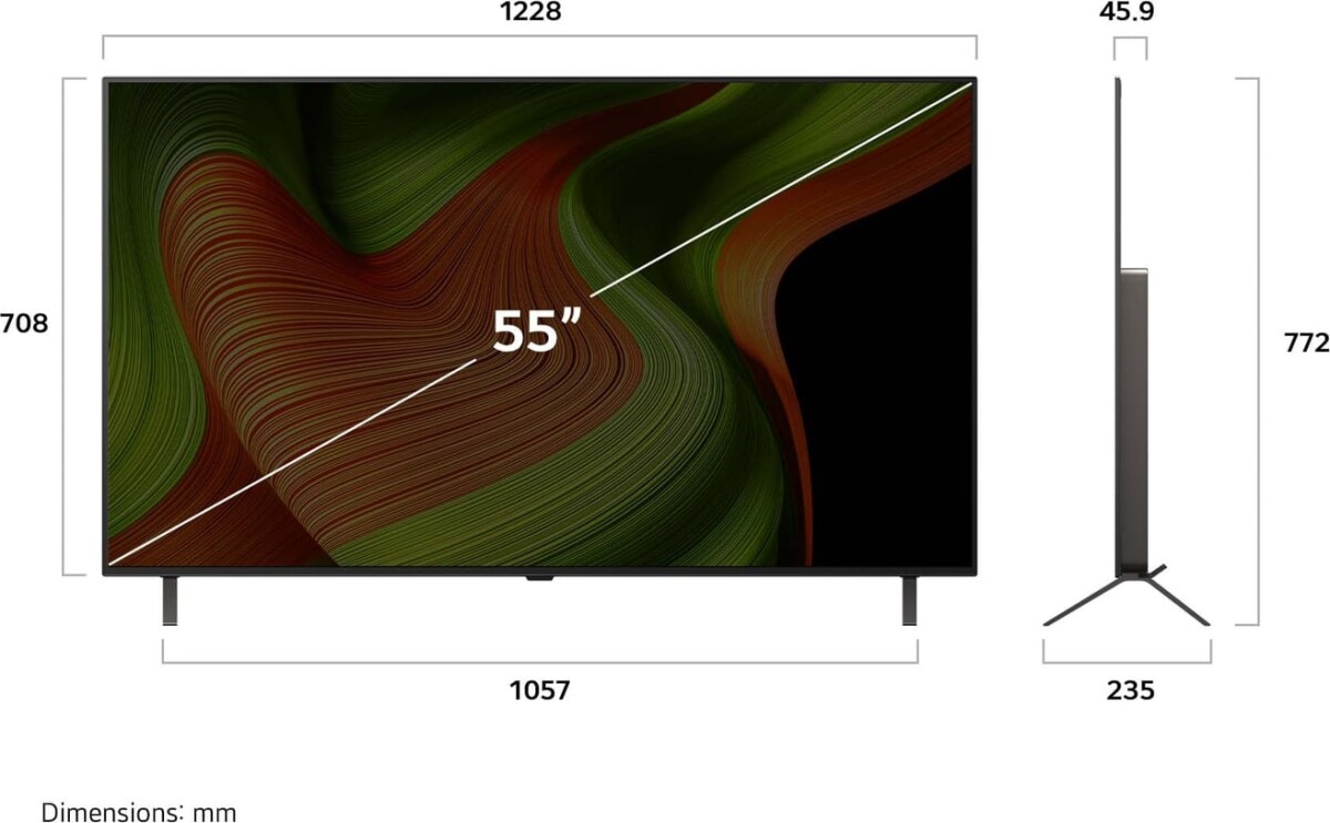 Lg - 55 Oled Oled55B56La Ai B5 4K Smart Tv 2025
