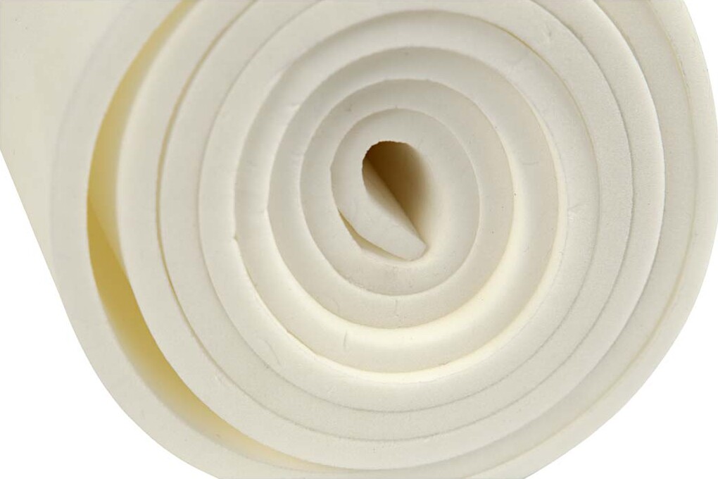 Liggeunderlag - L 180 Cm - B 50 Cm - Tykkelse 6 Mm - Hvid - 1 Stk