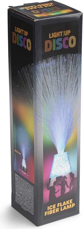 Light - Up - Farverige Isflage Fiber Lampe