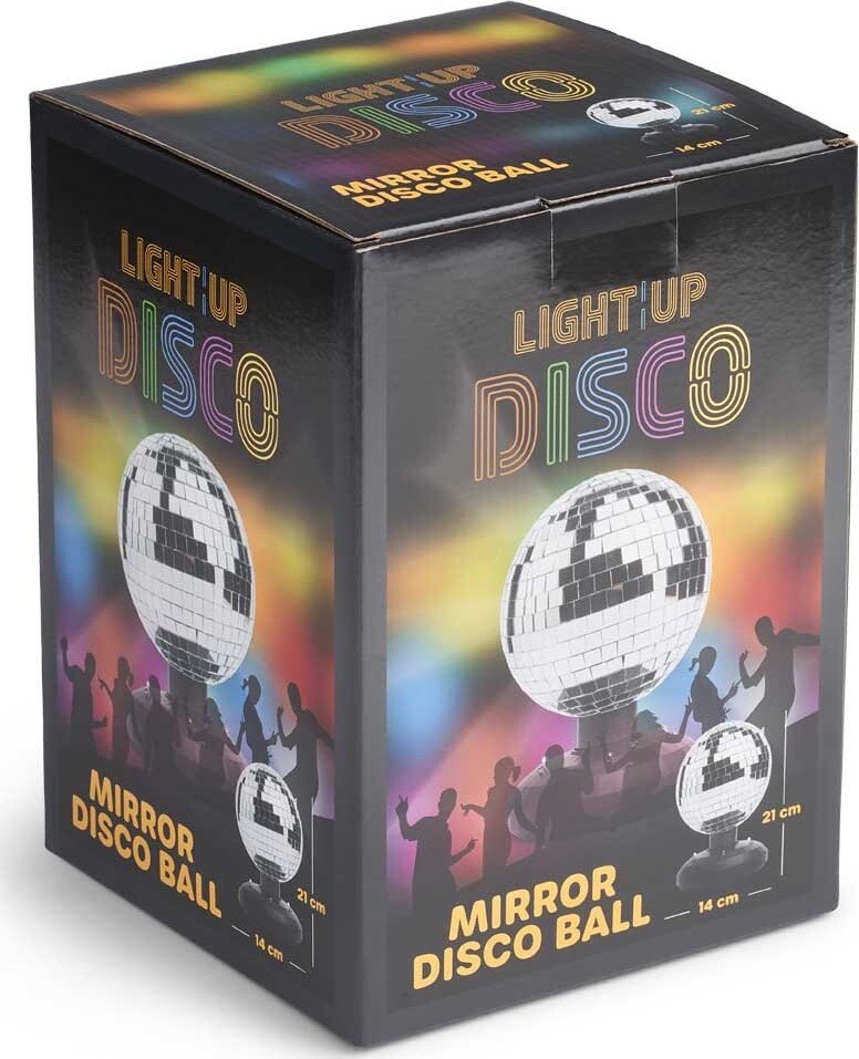 Light - Up - Spejl Diskokugle 16Cm