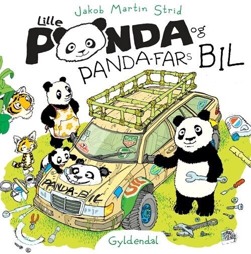 Lille Panda Og Panda-Fars Bil