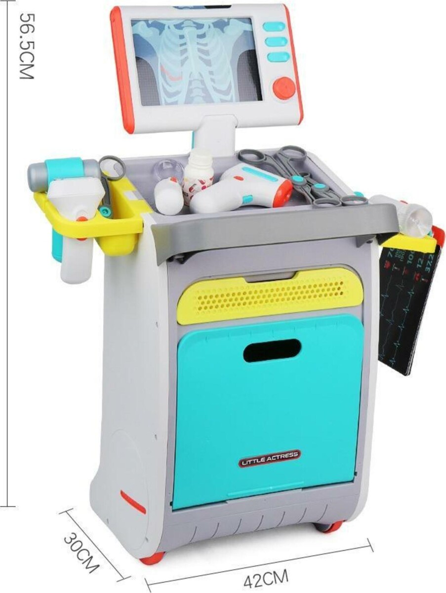 Lil Tot - Mobil Læge- Sundhedsklinik Med Interaktivt Tilbehør Lys- Og Lyd