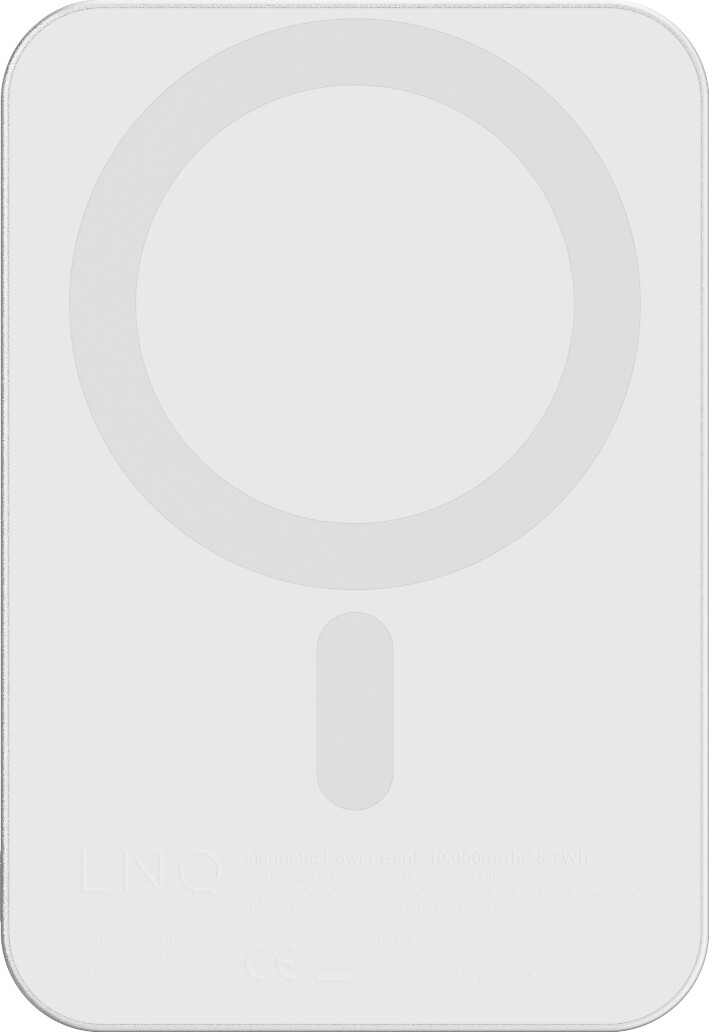 Linq - Magnetic Wireless Power Bank 10000 Mah