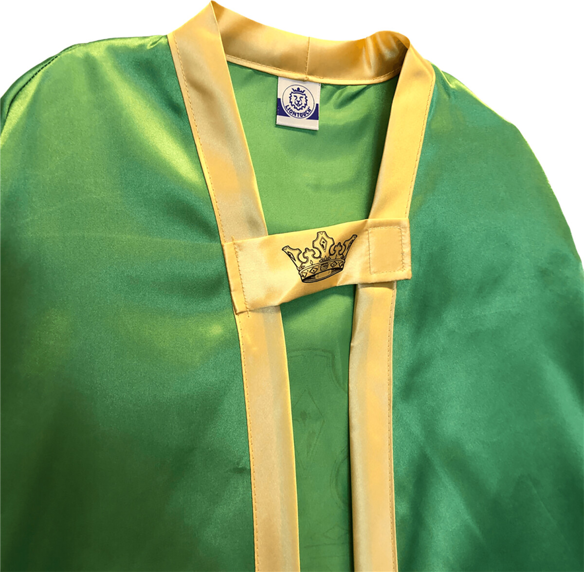 Liontouch - Kappe Udklædning Til Børn - Konge - Grøn