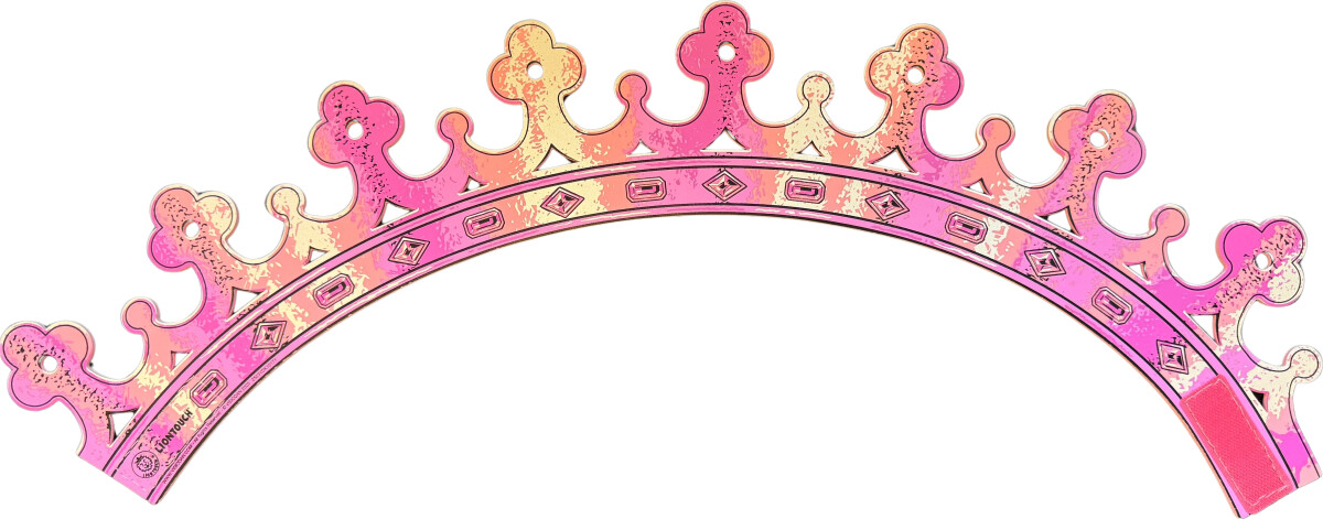 Liontouch - Prinsessekrone Udklædning Til Børn - Pink