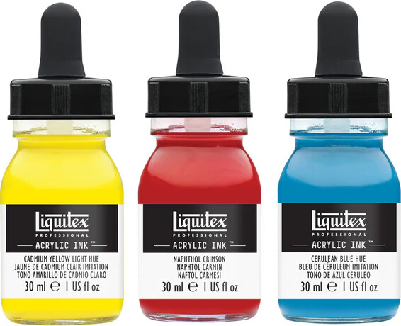 Liquitex - Acrylic Ink - Akryl Blæk - Color Set 3-Pak
