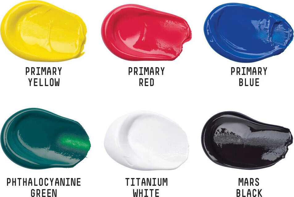Liquitex - Basics Akrylmaling Sæt - 6X22 Ml