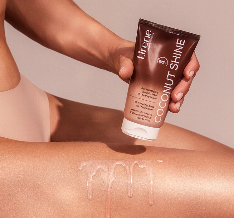 Lirene - Self Tanning Illuminating Body Cream Soconut Shine 150 Ml
