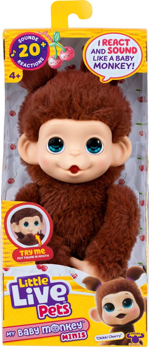 Little Live Pets - My Baby Mini Monkey Brown Cherri