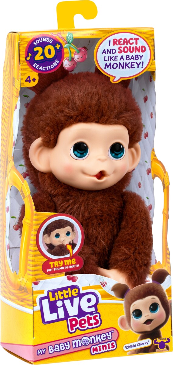 Little Live Pets - My Baby Mini Monkey Brown Cherri