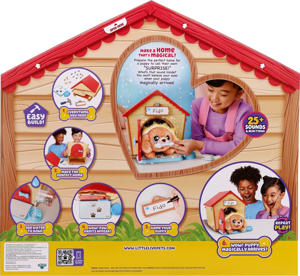 Little Live Pets - My Puppys Home - Interaktiv Hundehvalp Legetøj