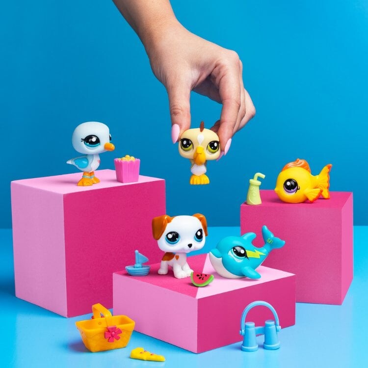 Littlest Pet Shop Figurer - Beach Besties - Collectors Sæt - 5-Pak