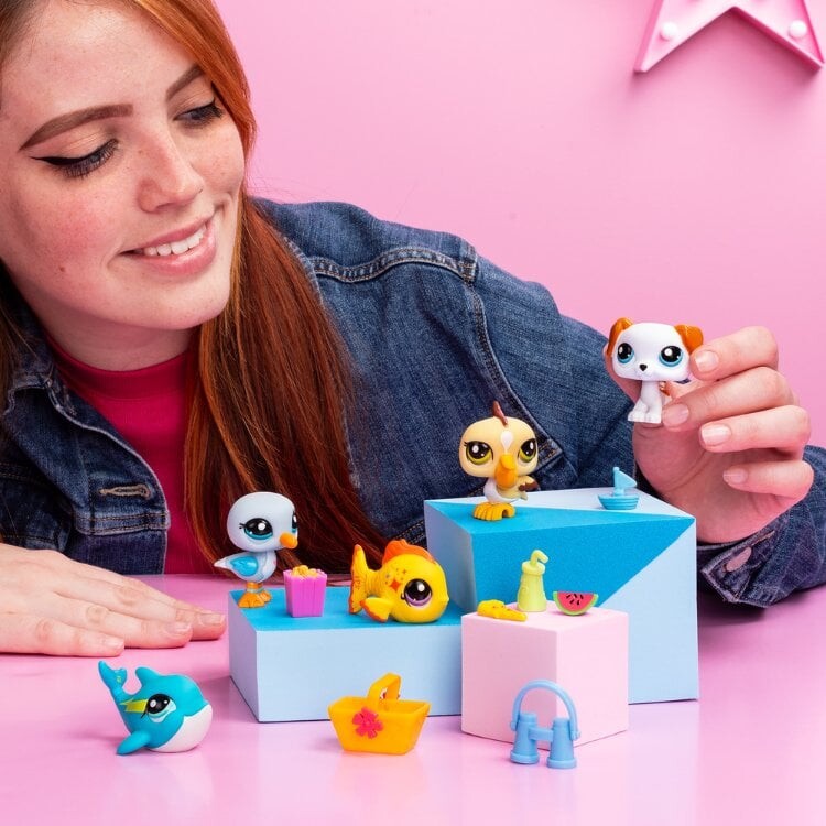 Littlest Pet Shop Figurer - Beach Besties - Collectors Sæt - 5-Pak