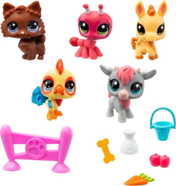 Littlest Pet Shop Figurer - Farm Besties - Collectors Sæt - 5-Pak