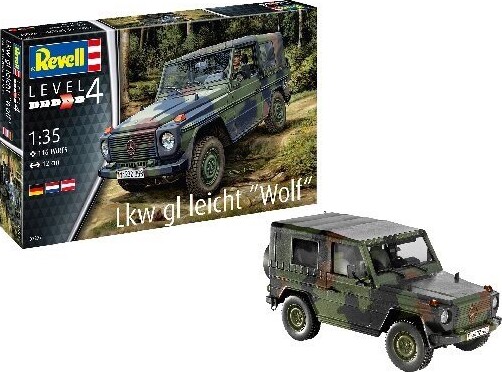 Revell - Lkw Gl Leicht Wolf Bil Byggesæt - 1 35 - Level 4 - 03277