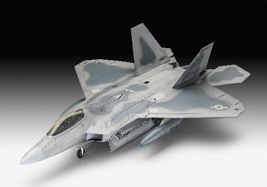 Revell - F-22A Raptor Model Fly Byggesæt - 1 72 - Level 4 - 03858