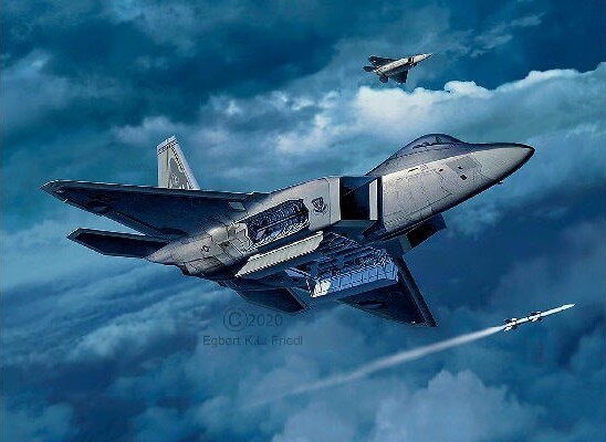 Revell - F-22A Raptor Model Fly Byggesæt - 1 72 - Level 4 - 03858