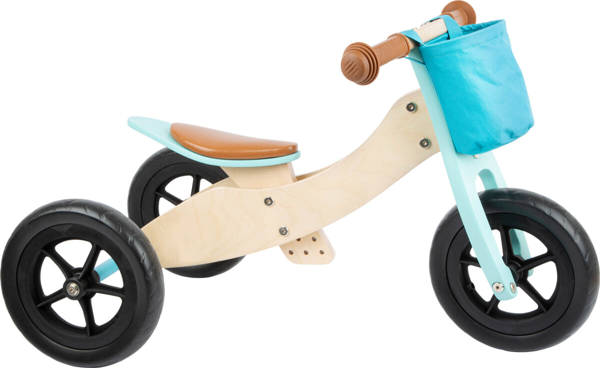 2-I-1 Trehjulet Løbecykel I Træ - 10 Tommer Maxi - Small Foot