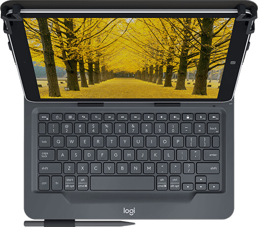 Logitech - 10 Universal Folio Wkeyboard Black Nordic