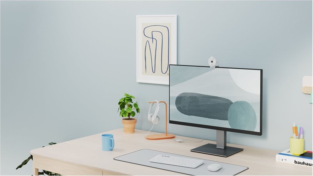 Logitech - Brio 300 - Full Hd Webcam - Off-White