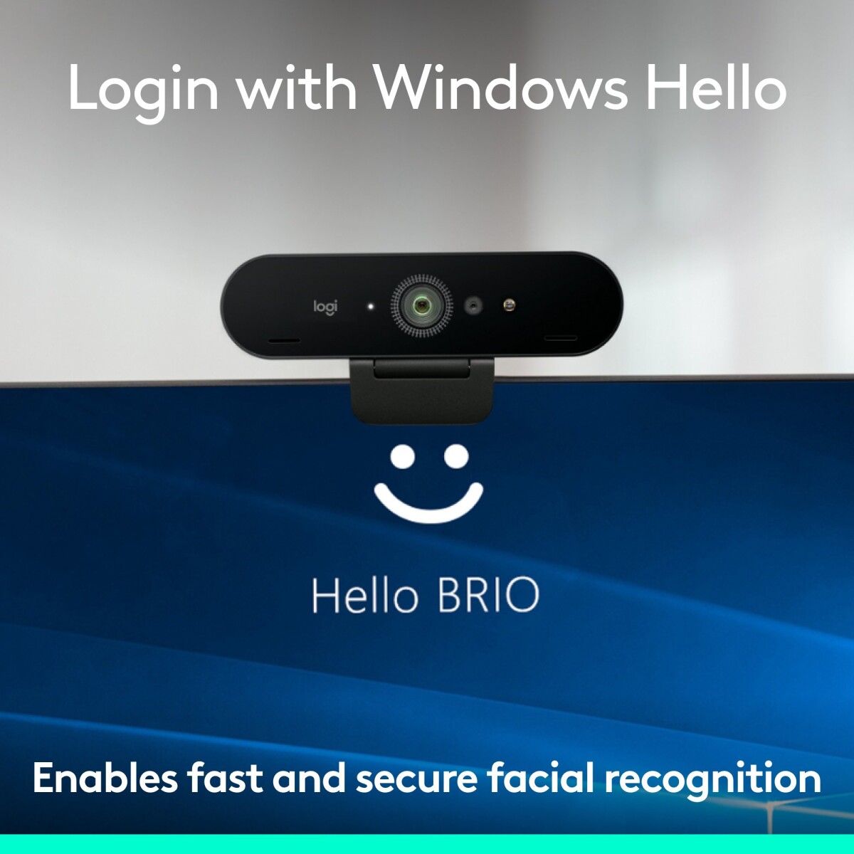 Logitech - Brio 4K Business Webcam - Sort