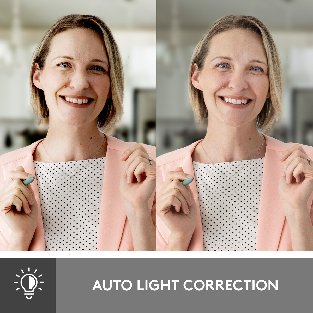 Logitech - Brio 500 Full Hd Webcam Usb-C Off-White