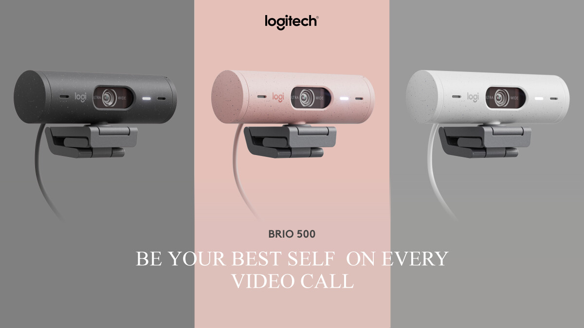 Logitech - Brio 500 Full Hd Webcam Usb-C Off-White