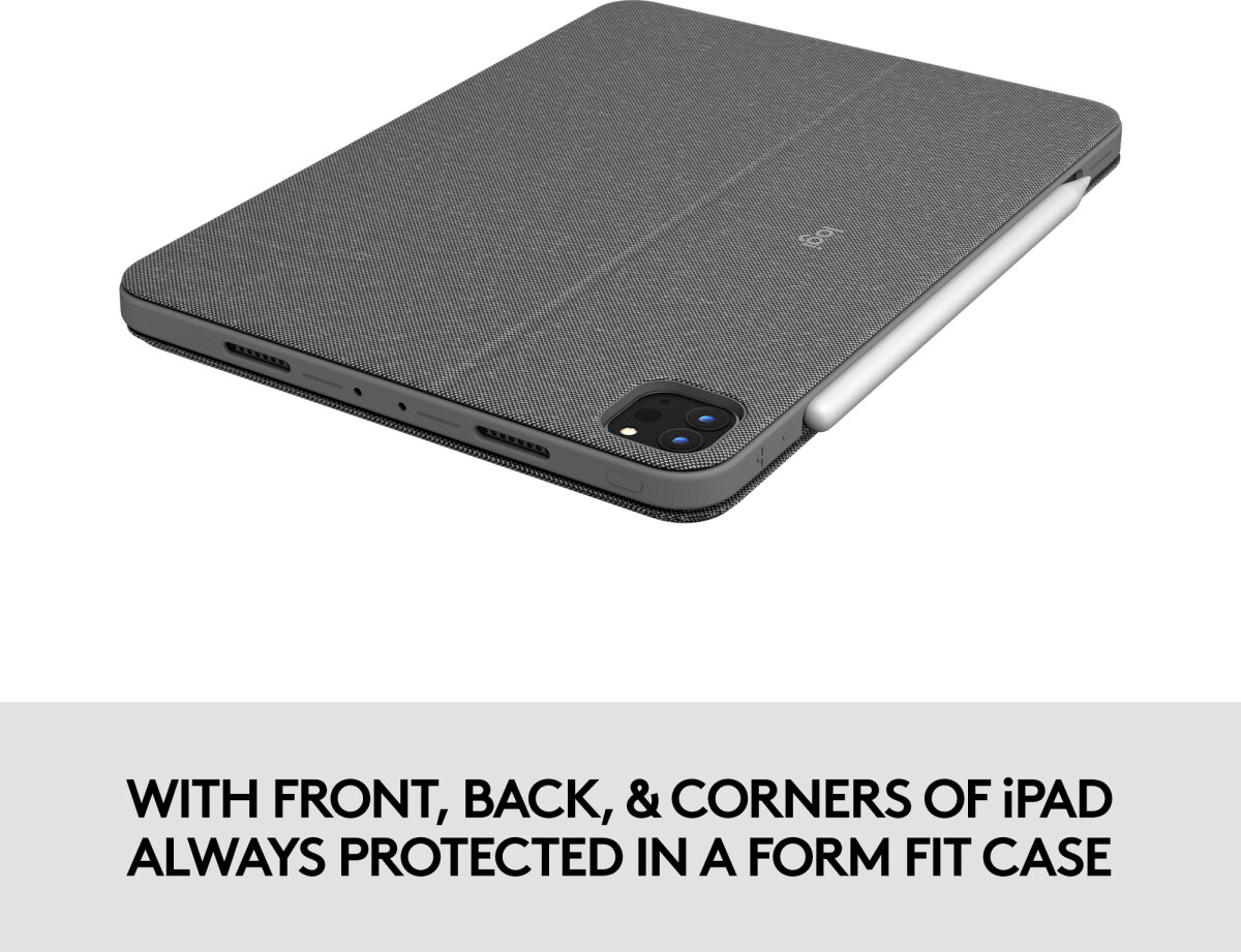 Logitech - Combo Touch Keyboard - Til Ipad Pro Nordic Layout