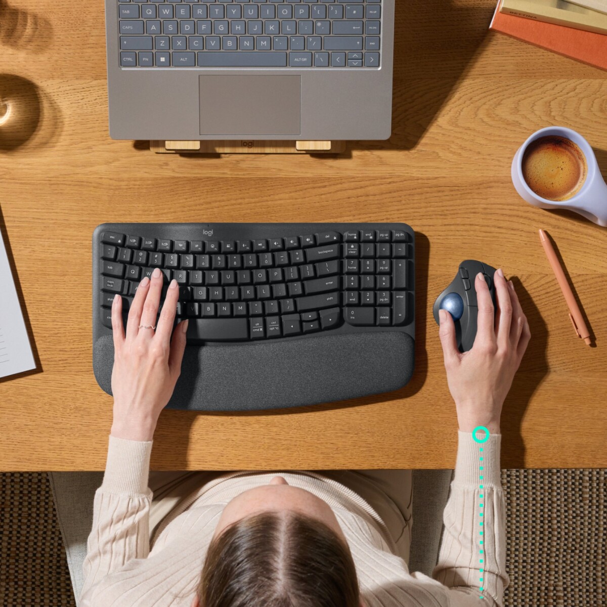 Logitech - Ergo M575S Wireless Trackball