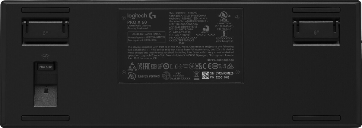 Logitech - G Pro X 60 Lightspeed Wireless Gaming Keyboard - Nordic