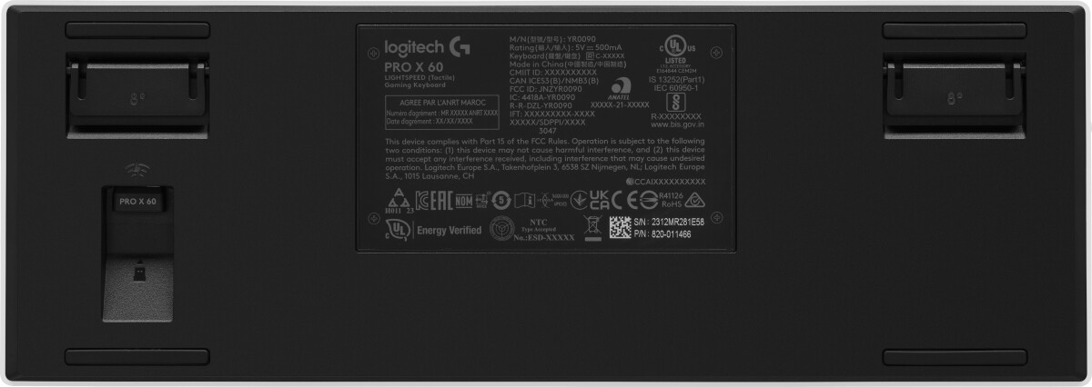 Logitech - G Pro X 60 Lightspeed Wireless Gaming Keyboard - Nordic