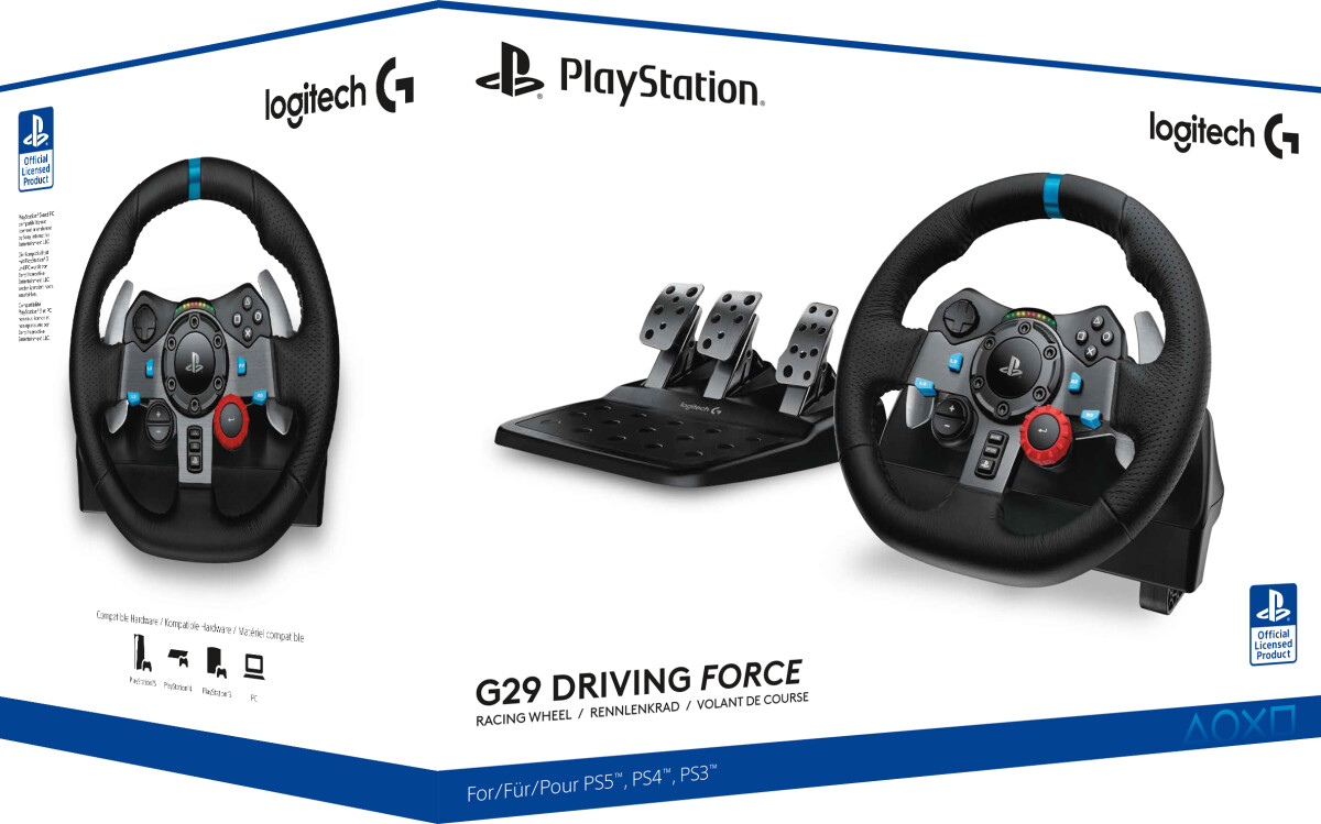 Logitech G29 Driving Force Rat Og Pedaler Inkl. Astro A10 Headset