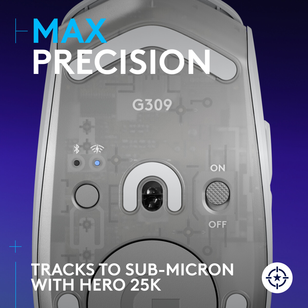 Logitech - G309 Lightspeed Trådløs Gaming Mus - Hvid