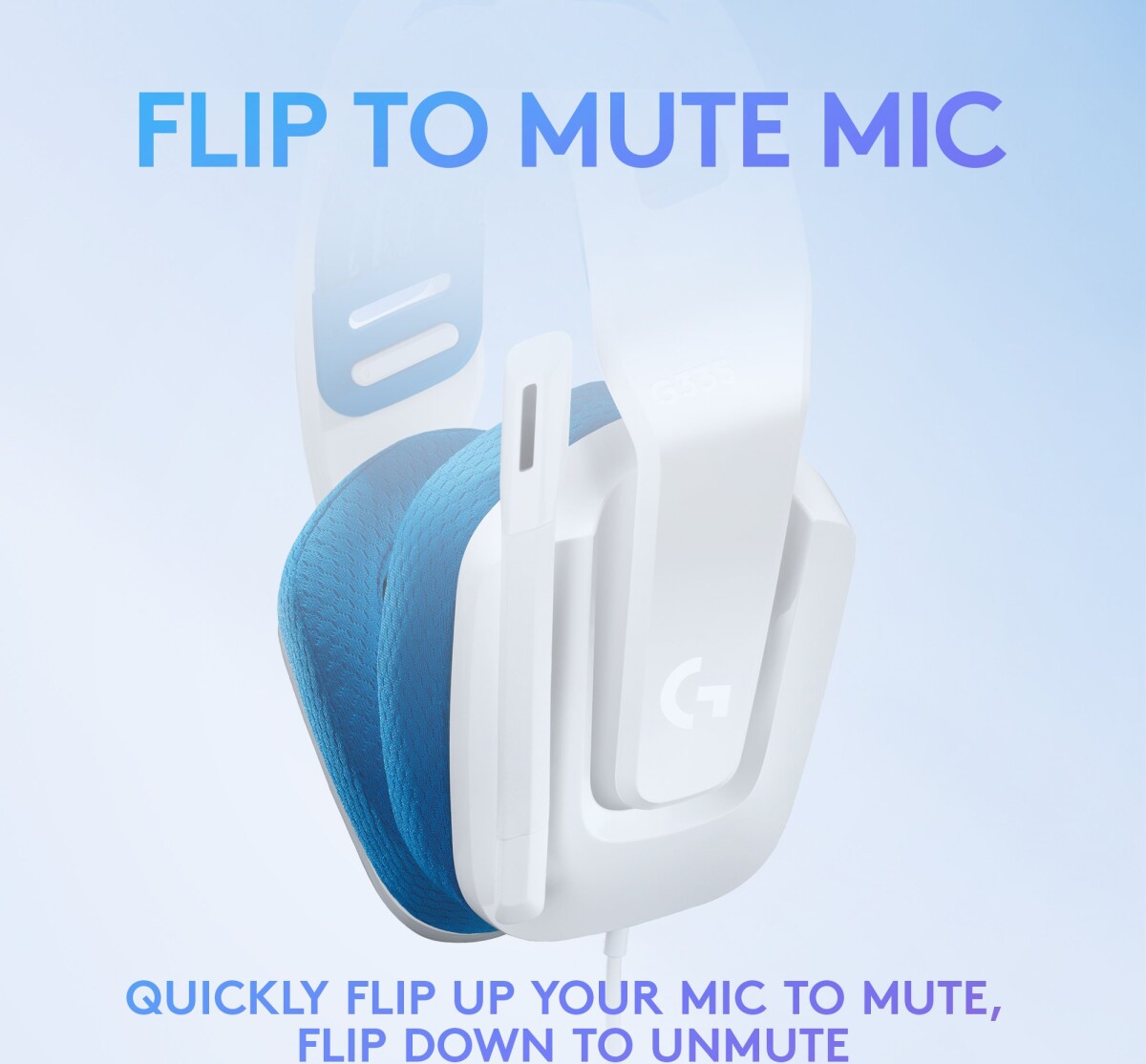 Logitech G335 - Gaming Headset - Hvid