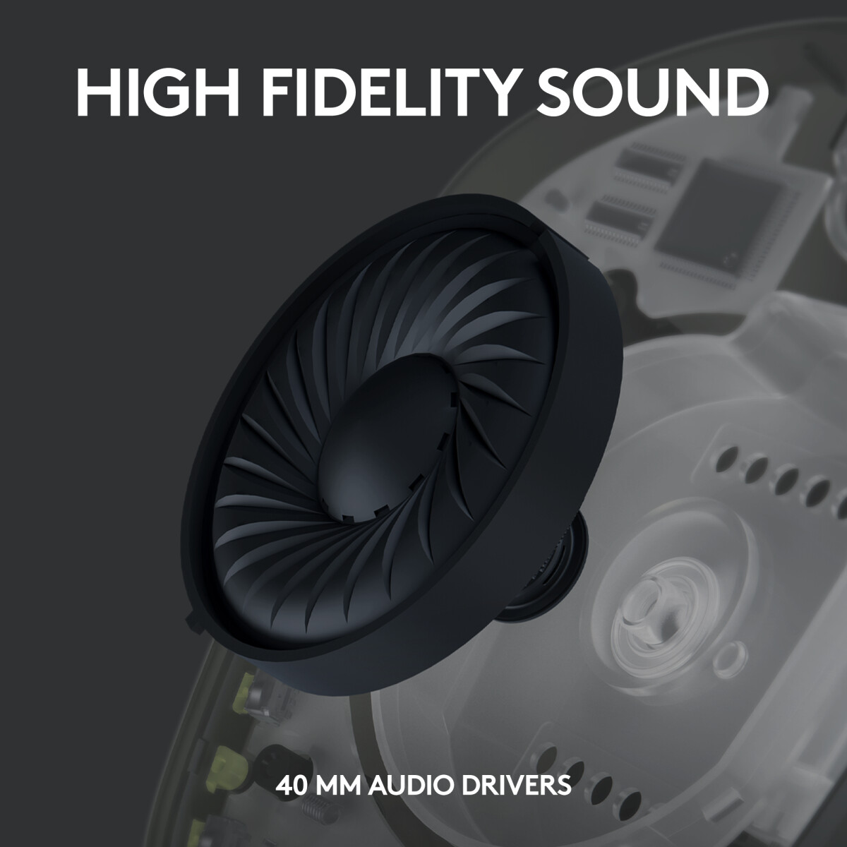Logitech G435 Lightspeed - Trådløst Gaming Headset - Sort
