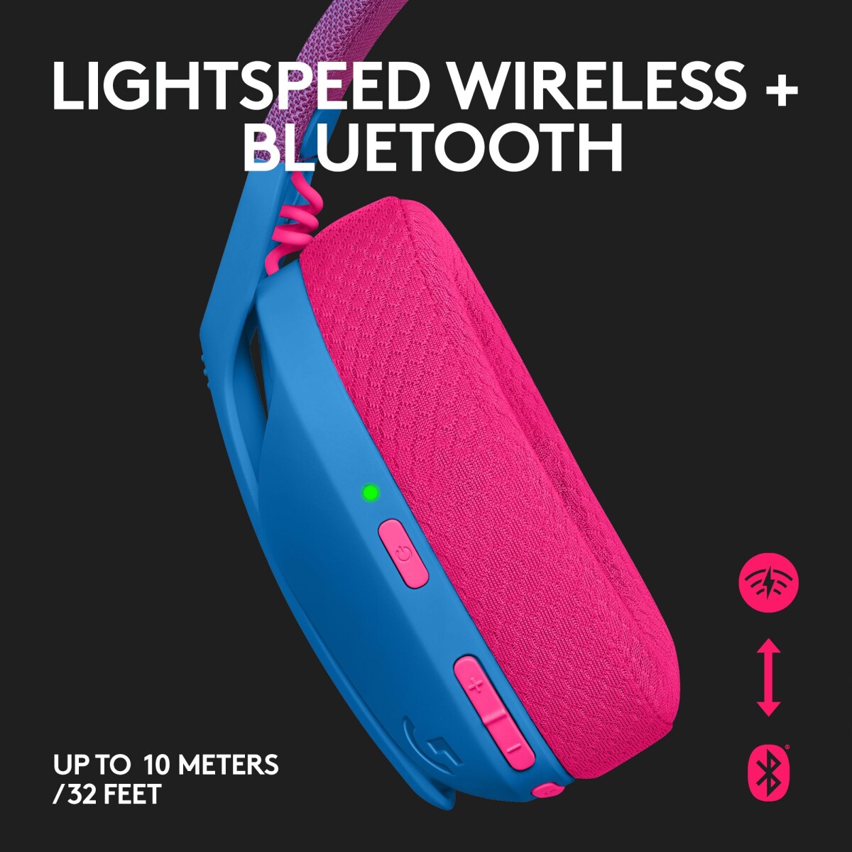 Logitech G435 - Lightspeed Gaming Headset - Blå Lilla