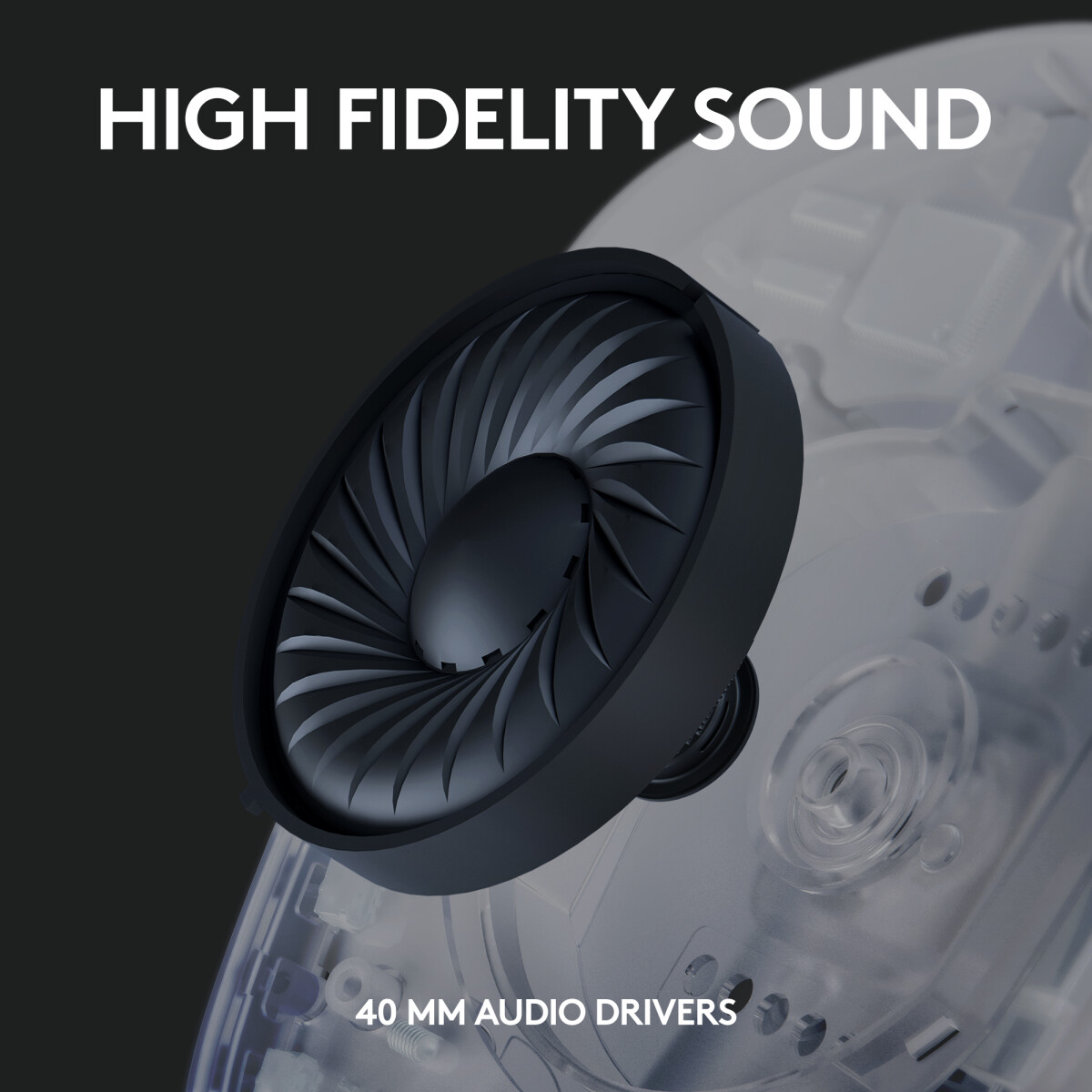 Logitech G435 Lightspeed - Gaming Headset - Hvid