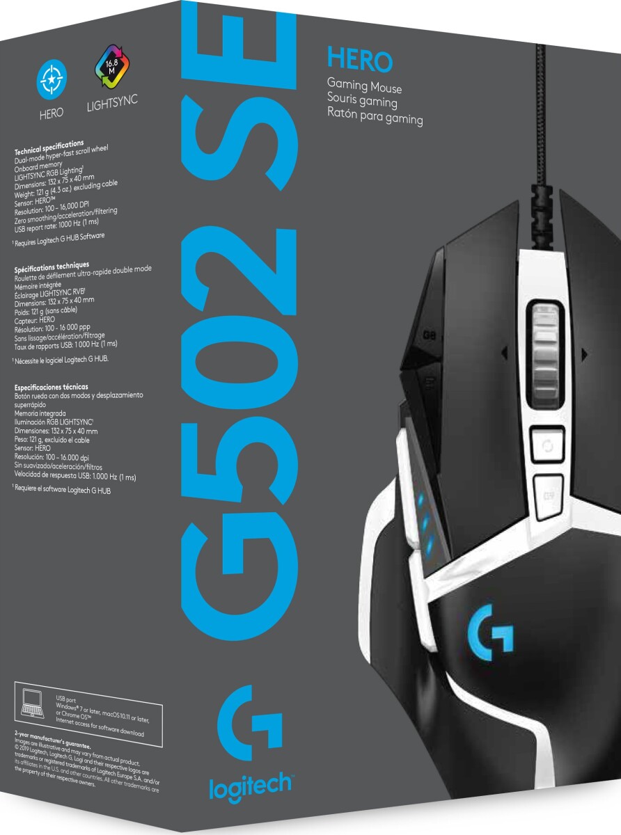 Logitech G502 Special Edition Ratón Gaming 16000DPI