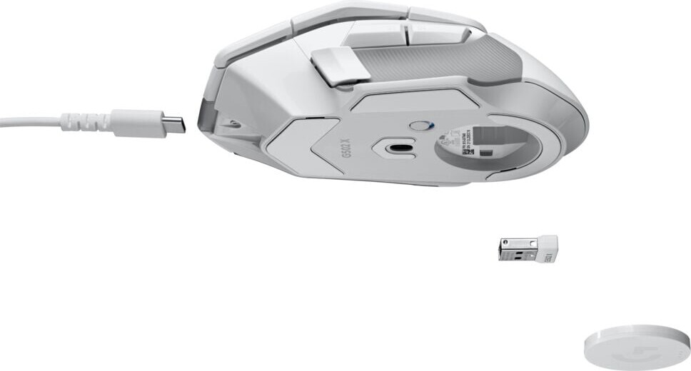 Logitech - G502 X Lightspeed Wireless Gaming Mouse - Whitecore