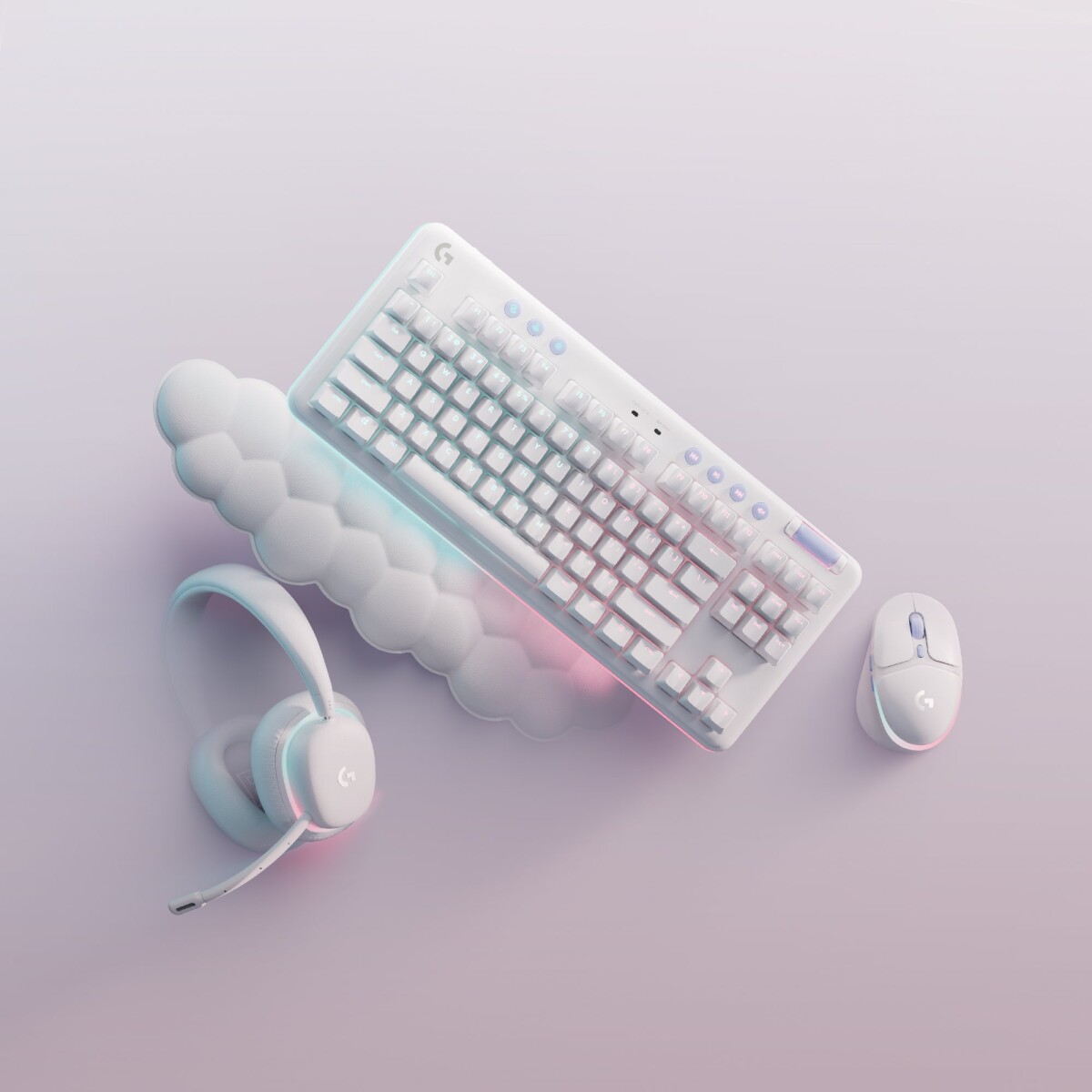 Logitech G735 - Trådløs Gaming Headset - Hvid