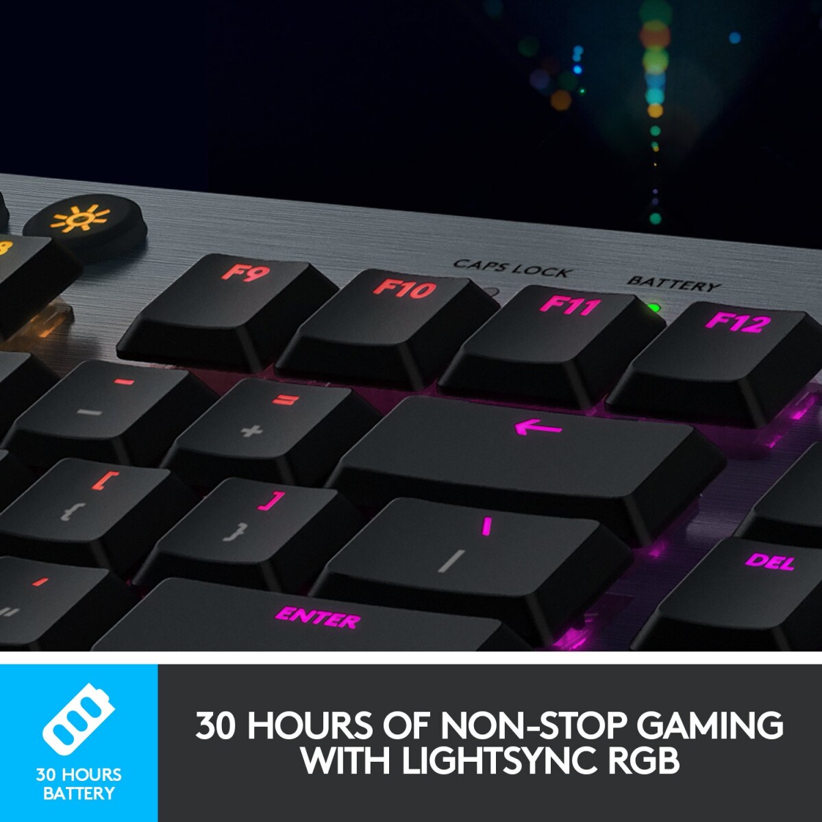 Logitech G915 - Lightspeed Tkl Trådløs Gaming Tastatur - Nordisk - Sort