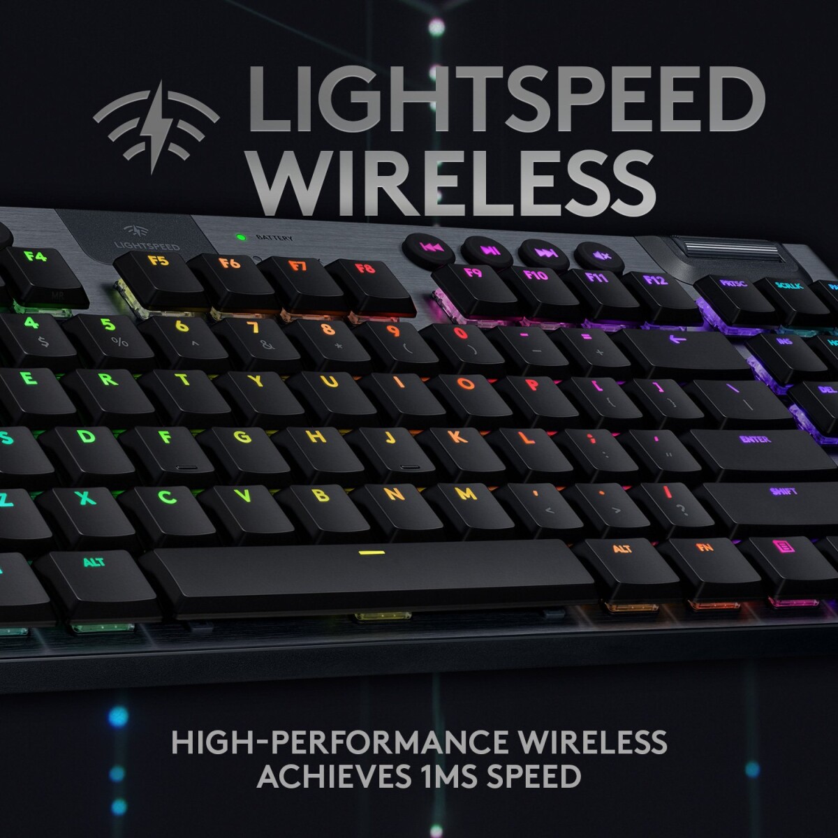Logitech G915 Lightspeed Tkl Tactile - Gaming Tastatur - Sort
