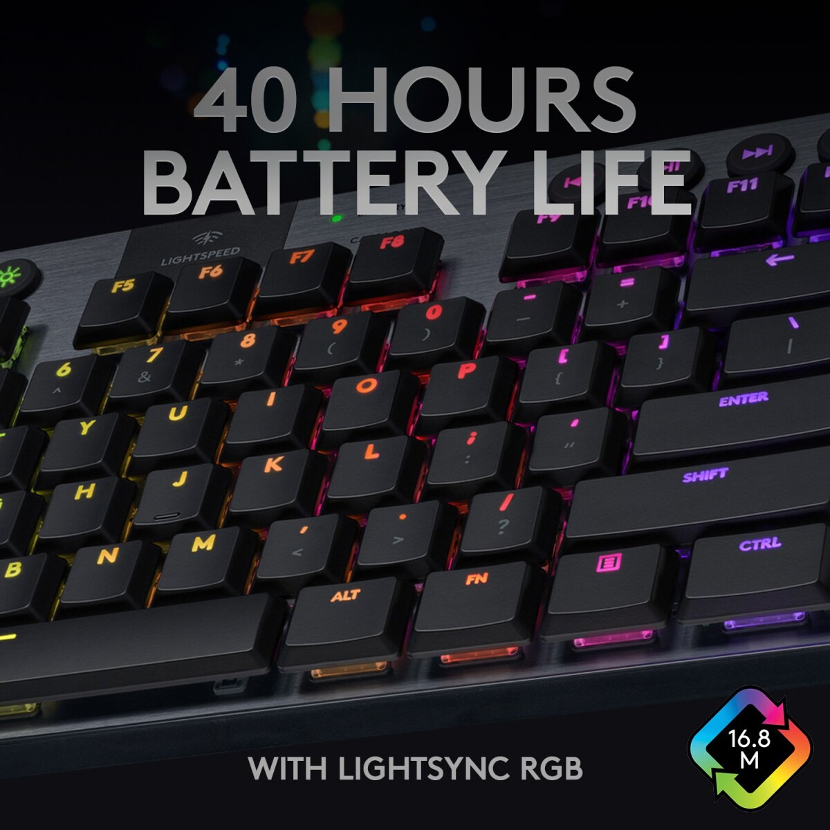 Logitech G915 Lightspeed Tkl Tactile - Gaming Tastatur - Sort