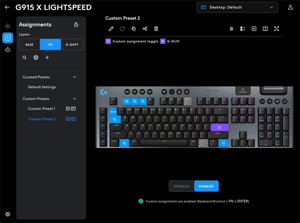 Logitech - G915 X Lightspeed Low-Profile Wireless Gaming Keyboard