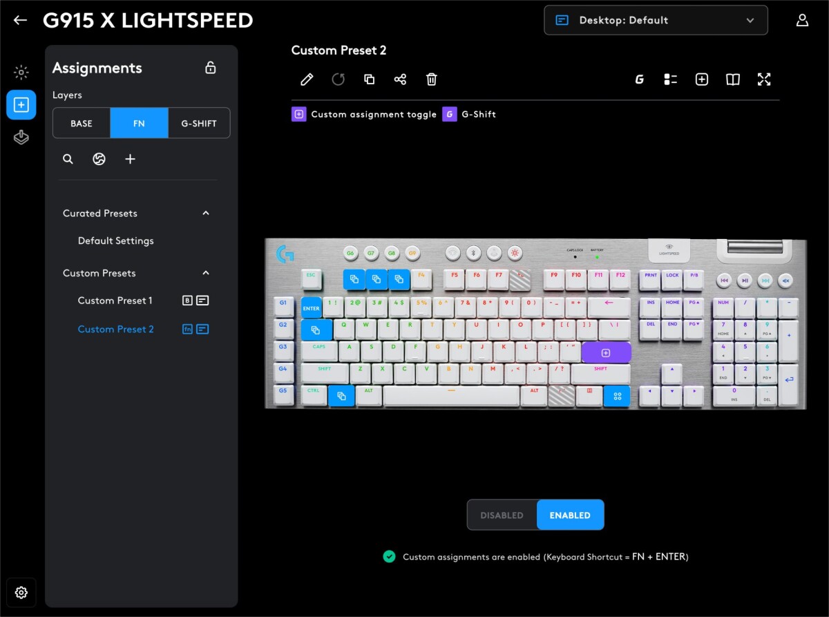 Logitech - G915 X Lightspeed Low-Profile Wireless Gaming Keyboard