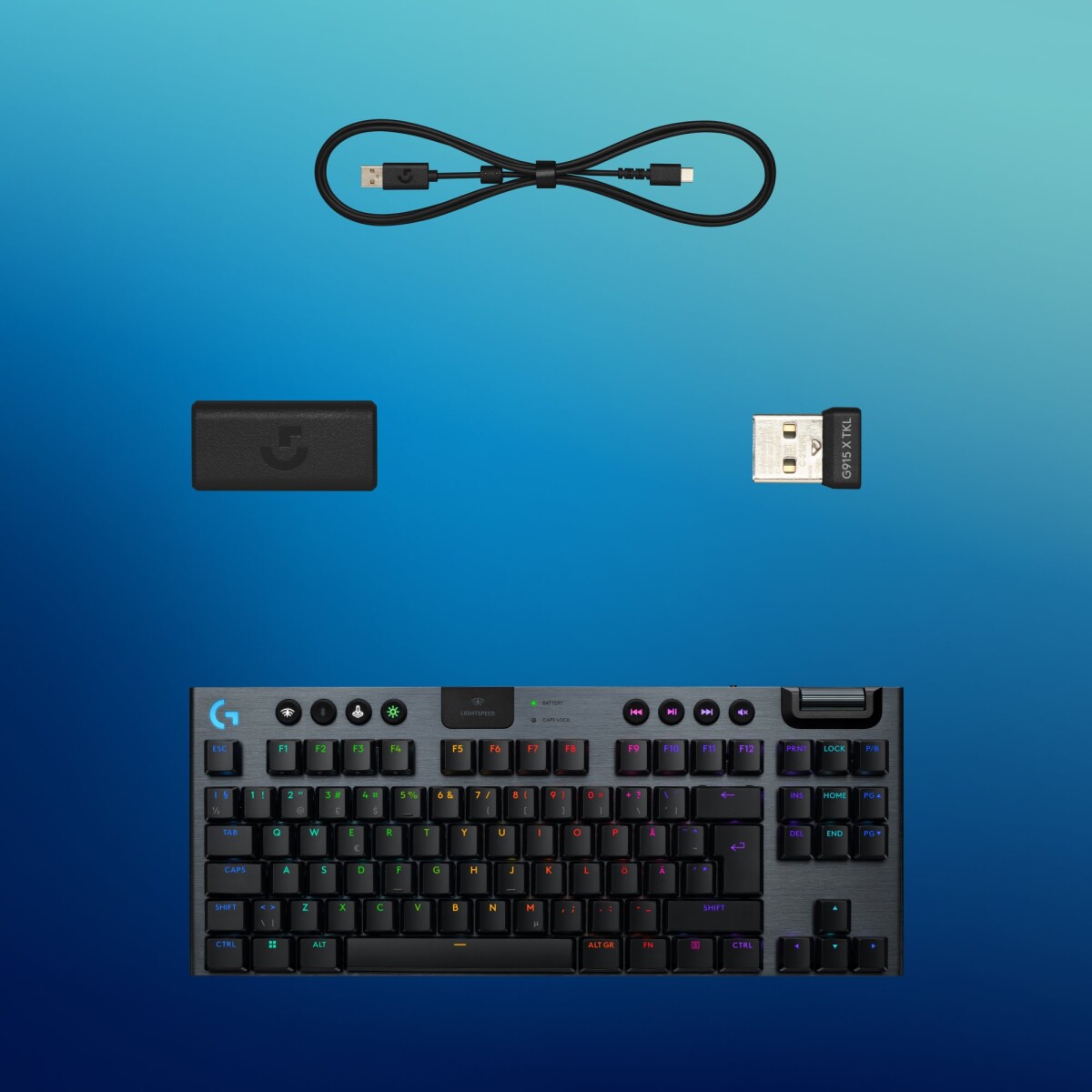 Logitech - G915 X Lightspeed Tkl Low-Profile Wireless Gaming Keyboard