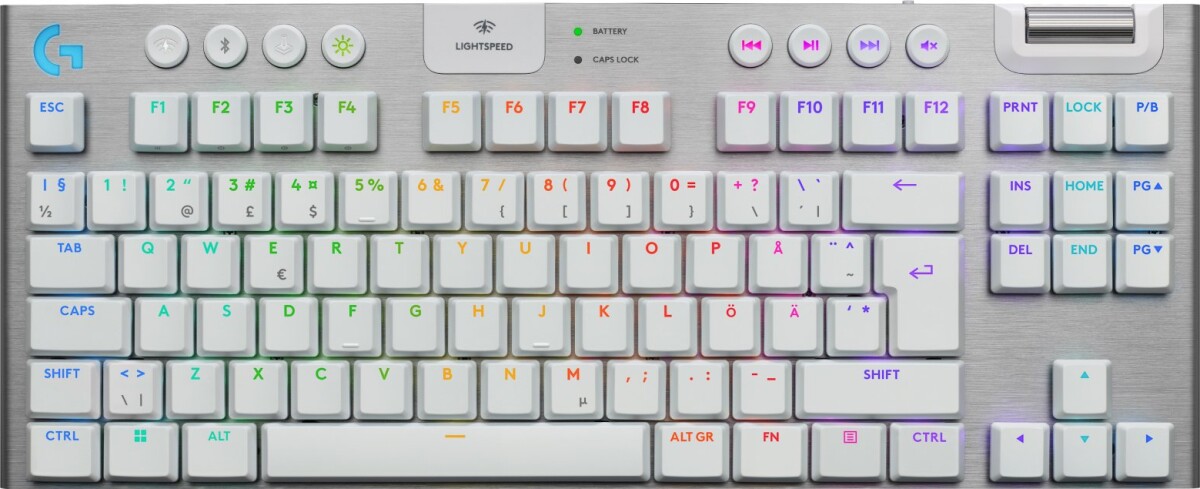 Logitech - G915 X Lightspeed Tkl Low-Profile Wireless Gaming Keyboard