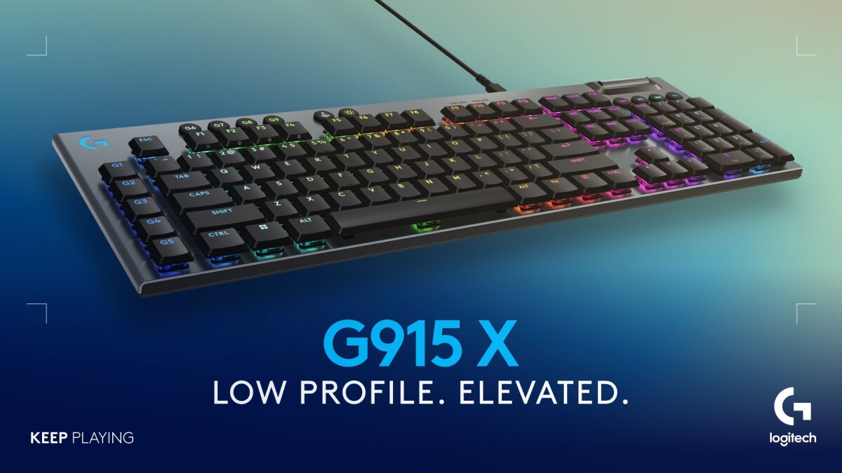 Logitech - G915 X Low-Profle Wired Gaming Keyboard