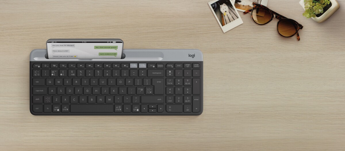 Logitech K580 - Trådløs Tastatur - Slim Multi-Device