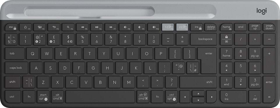 Logitech K580 - Trådløs Tastatur - Slim Multi-Device